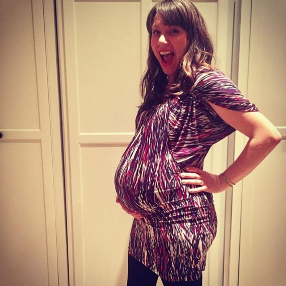 BCBG maternity party dress